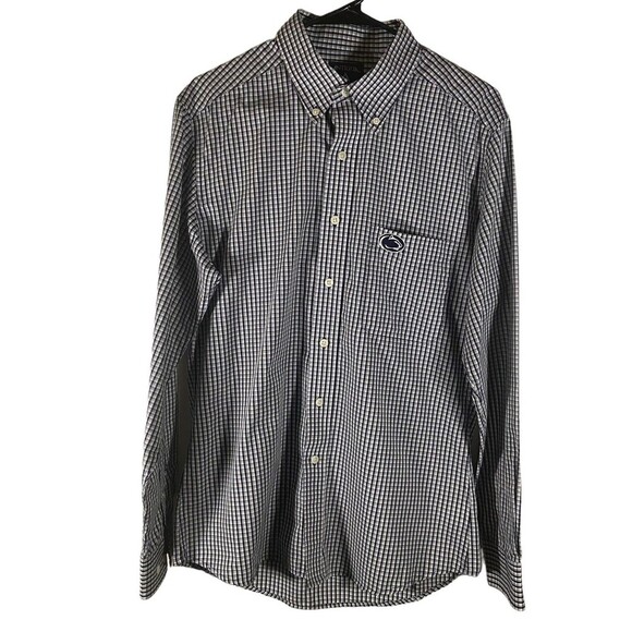 Antigua Penn State Button Up Shirt Adult Medium Blue Nittany Lions NCAA Mens‎ - Picture 1 of 8